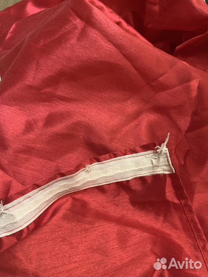 Тюль, занавески с воланом и петлями на окно