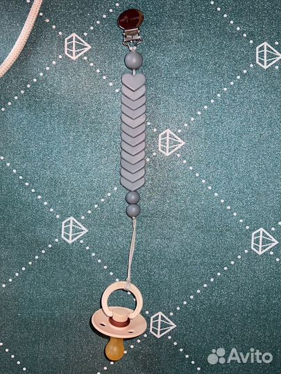 Держатель для соски силикон+новая соска