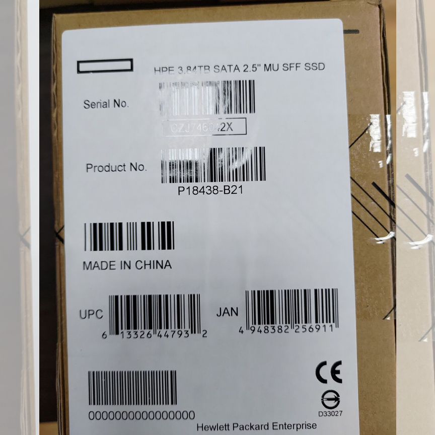 [P18438-B21] Жесткий Диск Hpe Ssd 2.5 3.84tb P18438-B21