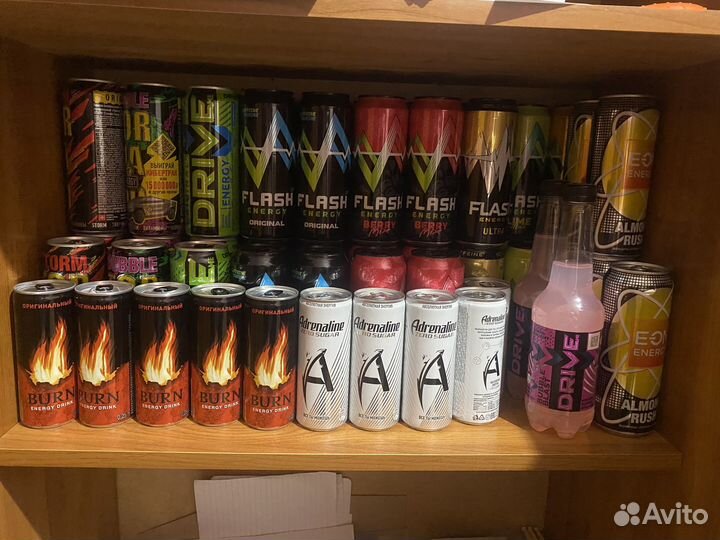 Энергетики Flash Up, Adrenaline, Burn, E-ON