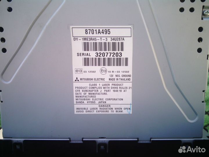 Штатная автомагнитола Mitsubishi Lancer 10