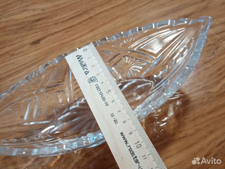 Ваза для фруктов хрусталь