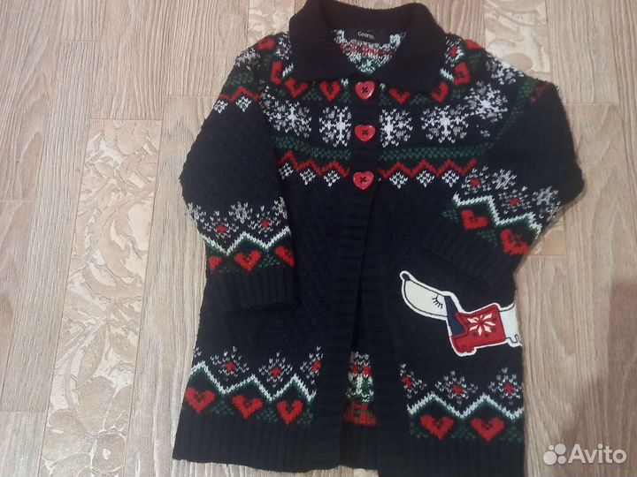 Кардиган для девочки 98-104 размер