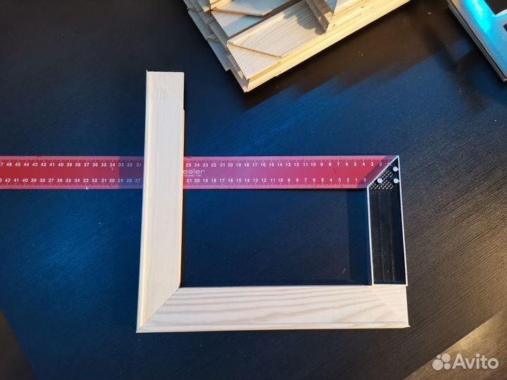 Подрамник 30х30 см модульный с клиньями для картин