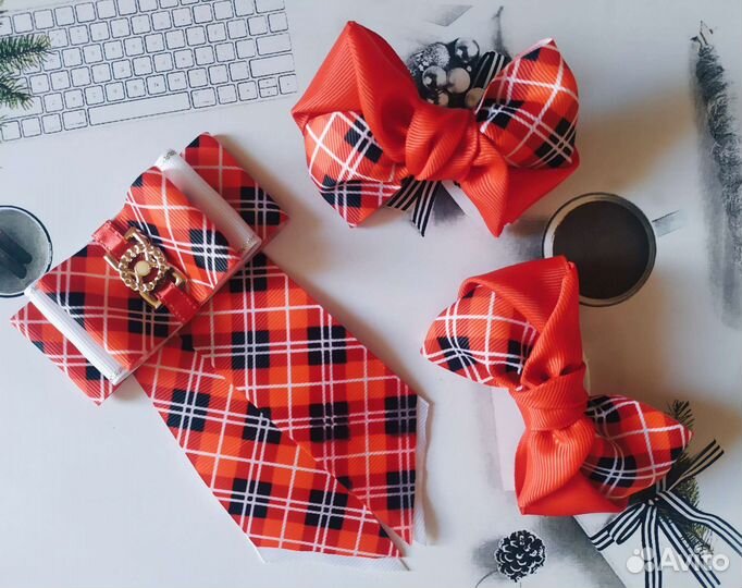 Набор резиночки и галстук