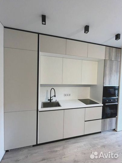 Кухонный гарнитур прямой матовый