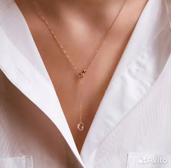 Колье из золота с бриллиантами 585