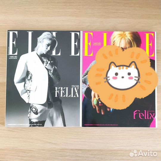 Корейский журнал elle, обложка Феликс Stray kids