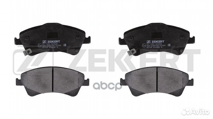 Колодки тормозные дисковые передние BS1263 Zekkert