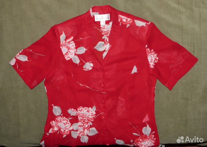 Блузка с короткими рукавами б/у 1 раз