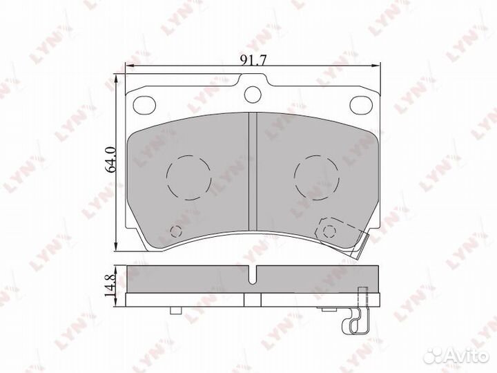 Колодки тормозные дисковые перед