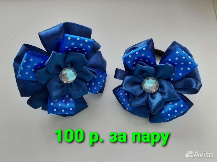 Резинки, заколки ручной работы