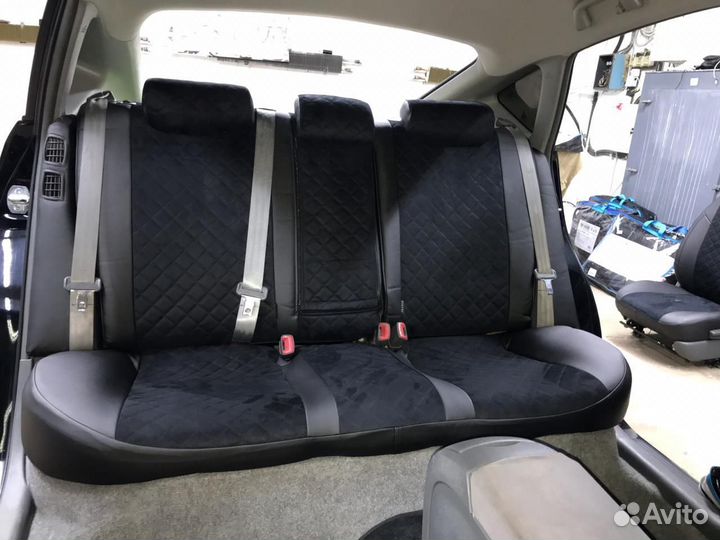 Чехлы на сиденья Тойота Приус 20 из Алькантары