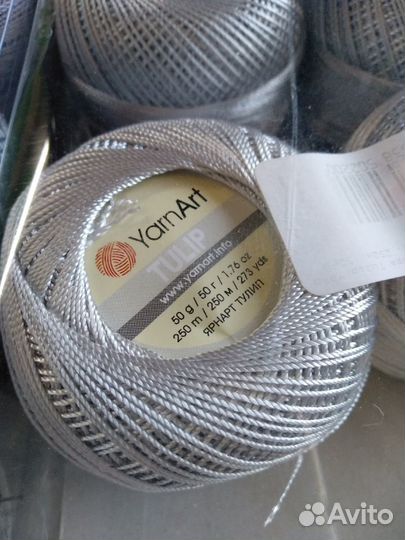 Пряжа Tulip yarnart Серебро(475) 100 микрофибра