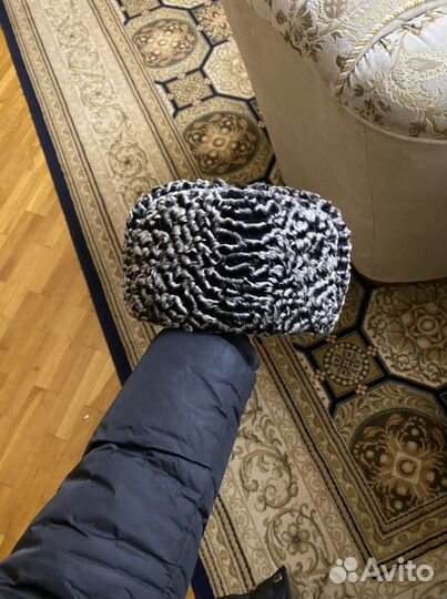 Каракулевая шапка папаха ушанка