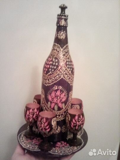 Рюмки и графин посуда СССР