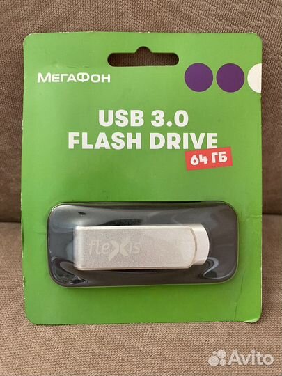 USB 3.0 flash drive 64 гб flexis новая