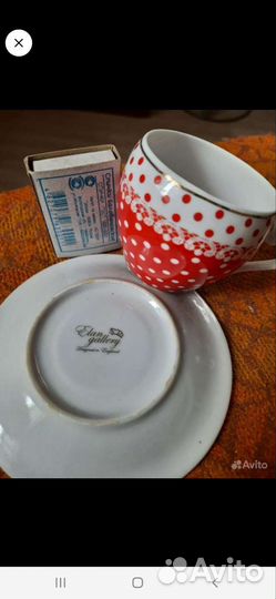 Кофейная пара, кружечка детская, сервиз столовый С