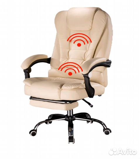 Компьютерное Кожанное офисное кресло с массажем