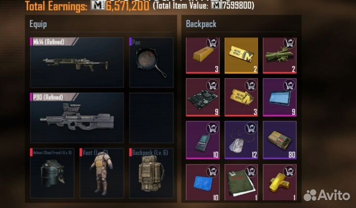 Пабг метро сопровод, вещи