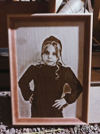 Выжигание портретов на дереве