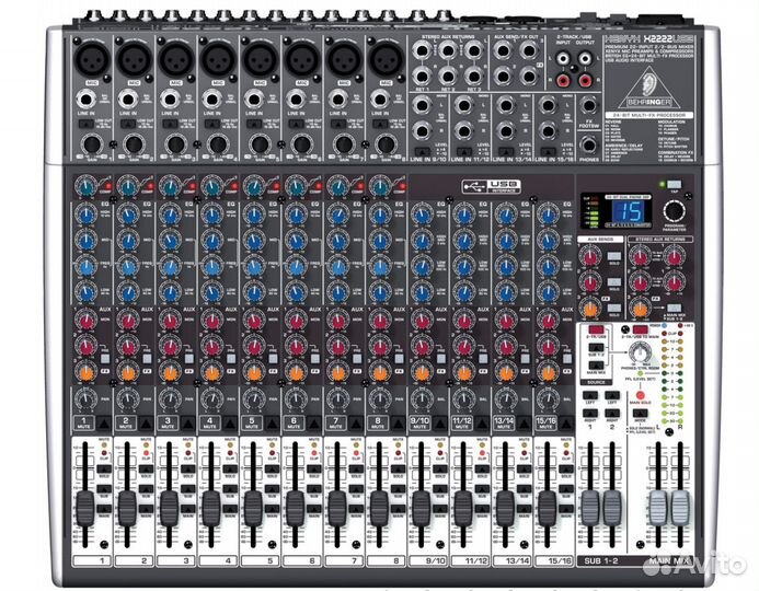 Микшерный пульт Behringer X2222USB новый