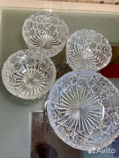 Салатник хрустальные производства СССР