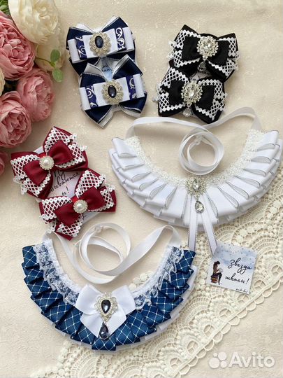 Школьные бантики ручной работы