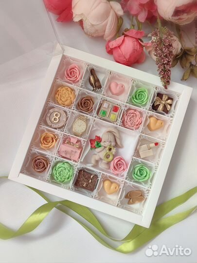 Молды для шоколада 3 шт, силиконовые 8 марта