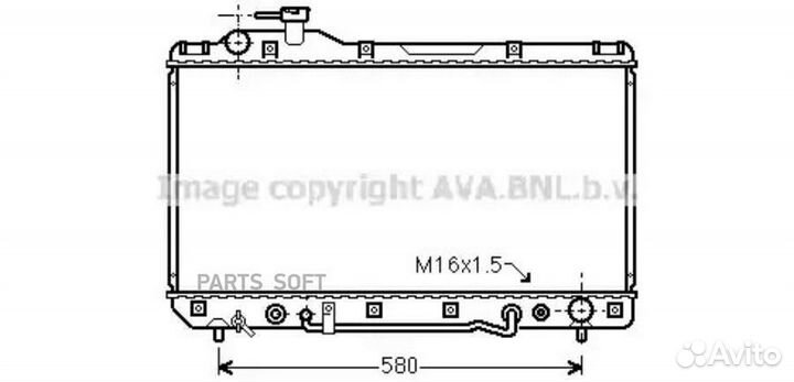 Радиатор охлаждения Тойота RAV 4 1994