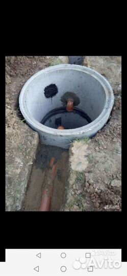 Септик из бетонных колец под ключ