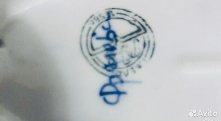 Рыбка блюдо Гжель