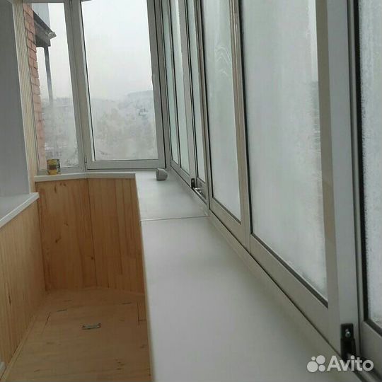 Остекление балконов в пятиэтажке. Окна пвх