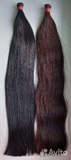 Волосы 50,60,70см. Каштановые и чёрный оттенки