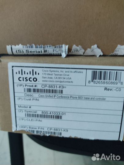 IP-телефон Cisco CP-8831-K9