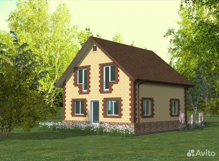 Домокомплект 126,6 кв.м из теплоэффективных блоков