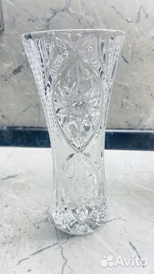 Ваза для цветов. Хрусталь. Crystal bohemia