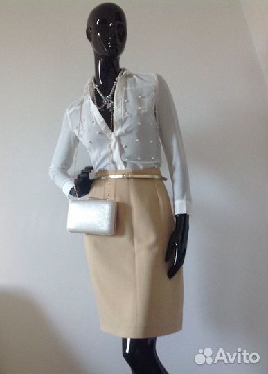 Юбки Франция Италия лён вискоза