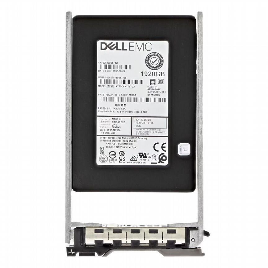 [KXNX5] Жесткий Диск Dell 1.92tb Sata3 2,5" Ssd Kxnx5