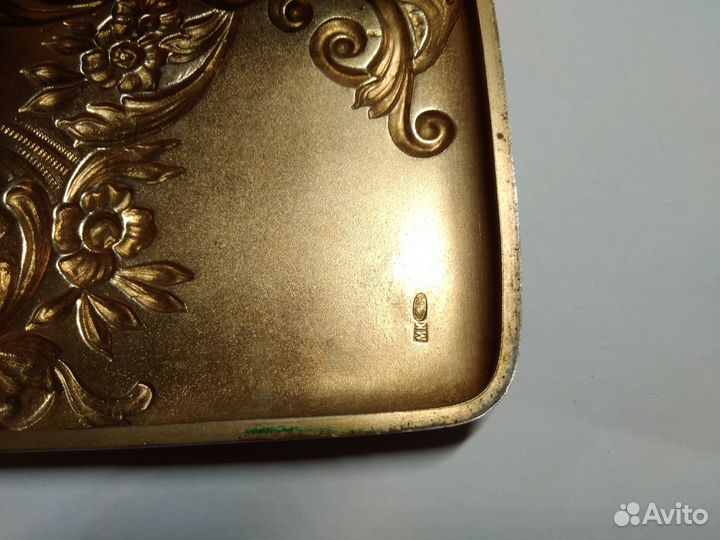 Портсигар серебряный