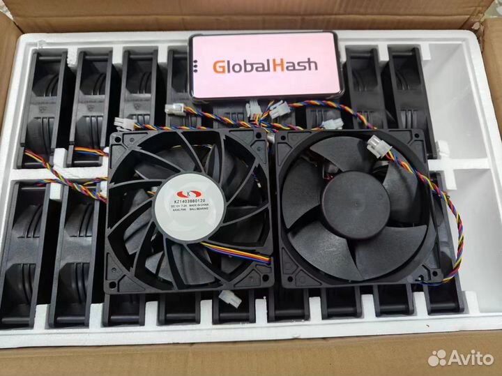 Кулер/Вентилятор KZ 14х14 (7.2A) 6 пин WhatsMiner