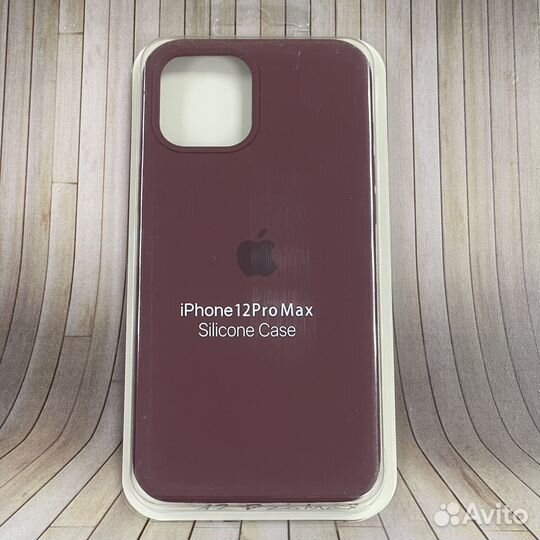 Чехол накладка iPhone 12 Pro Max Гранат