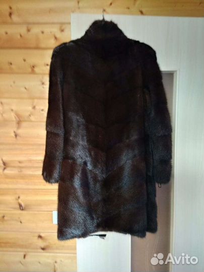 Шуба норковая воротник стойка