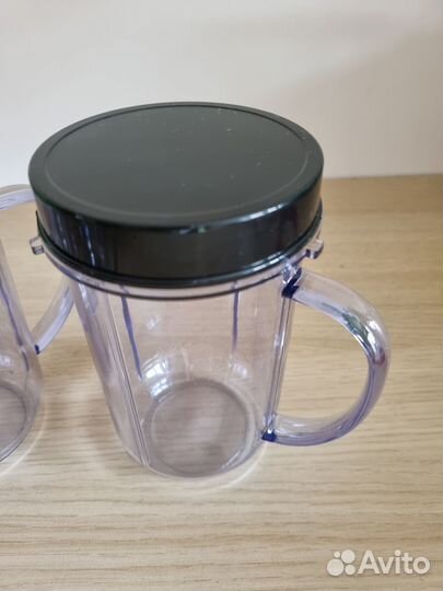 Пластиковые стаканы с ручкой, цена за 4 штуки