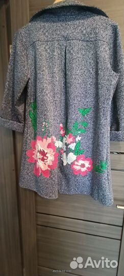 Жакет Кардиган летний на молнии. 48/50р