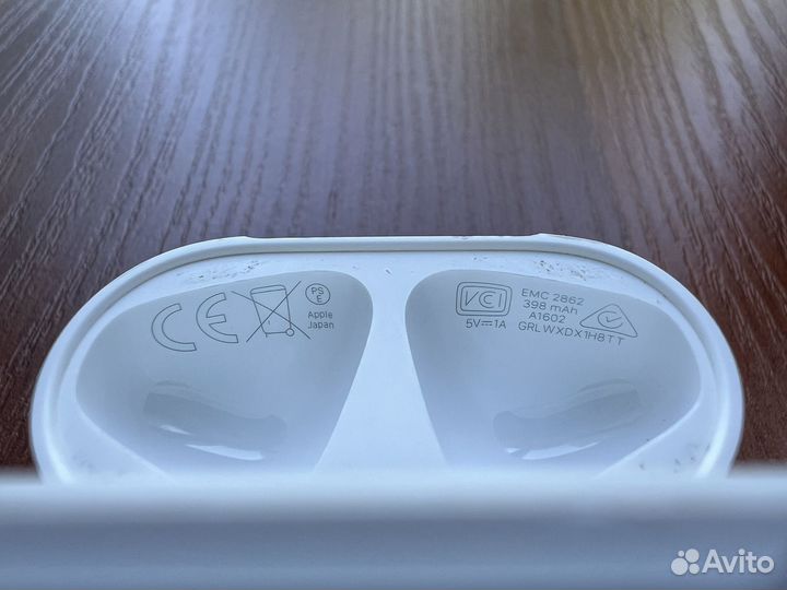 Кейс для Apple AirPods 1/2 оригинал (настоящий)