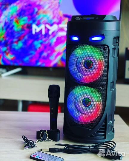 Колонка громкая + микрофон