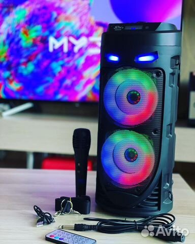 Колонка громкая + микрофон