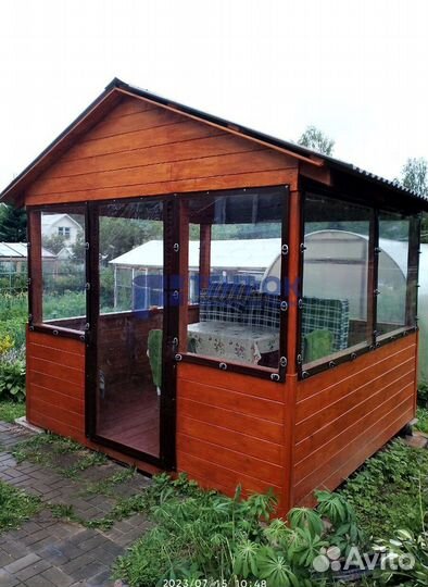 Мягкое стекло для беседок