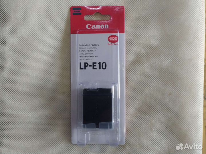 Аккумуляторы Canon LP-E10,LP-E12
